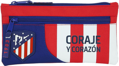 Estuche portatodo triple de Atlético de Madrid - Regalos y regalitos