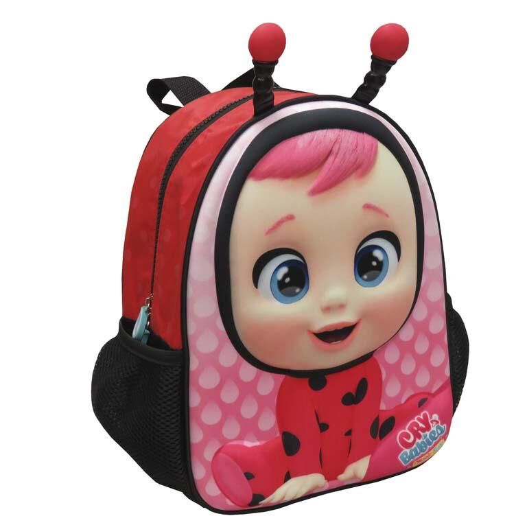 Mochila bebé visón, Niña de 0 a 3 años, 28x23cm, Para personalizar