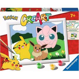 Ravensburger, Cuadro con nmeros para pintar de Pokemon 'Creart'