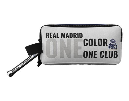 Estuche porta todo Real Madrid con tres departamentos + uno auxiliar